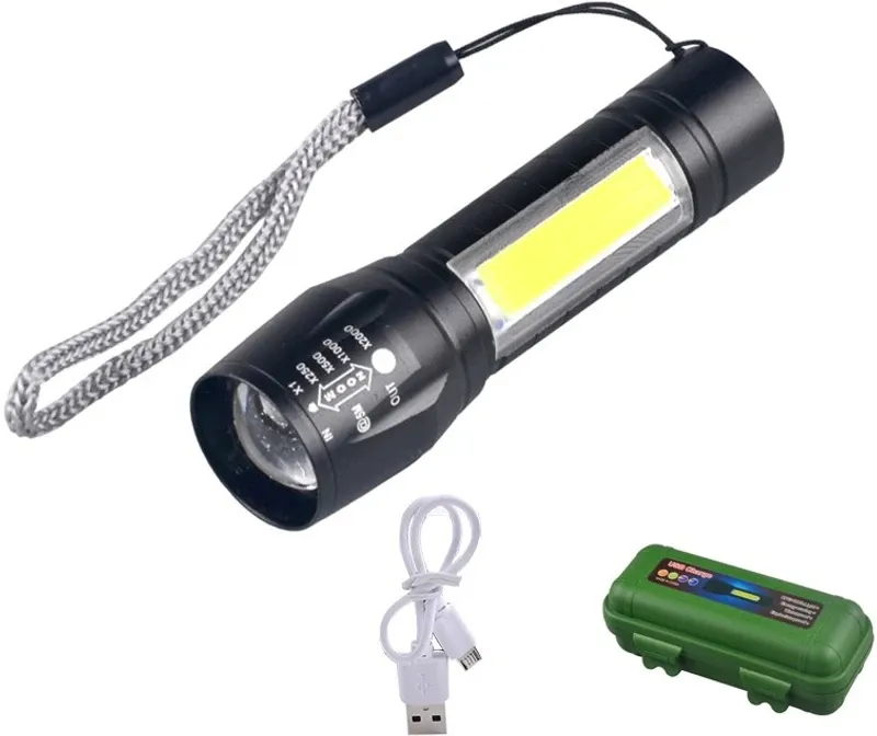 POCKET TORCH  HEAVY QUALITY  USB RECHARGABLE