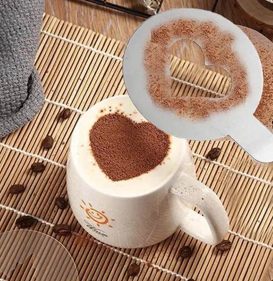 COFFE STENSIL RANDOM DESIGN  LIMITED STOCK